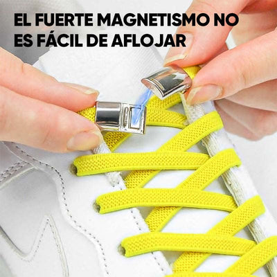 Hebilla magnética metálica para cordones de zapatos