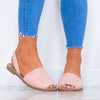 Slip on Peep toe Sandalias Planas de Colores