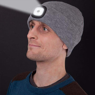 Gorro De Punto Con Luz LED